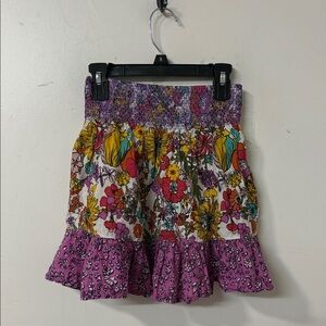 Peek Multicolor Floral Print Skirt